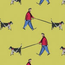 Dog Walker Cushion Chartreuse