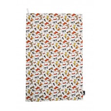 Dog Design Tea Towel