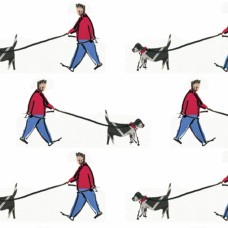 Dog Walker (Large Pattern)